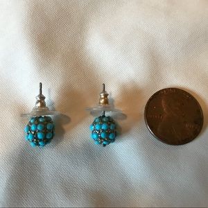 Blue/Gold Ball Studs